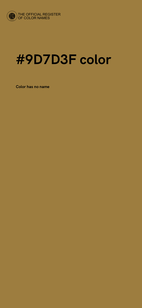 #9D7D3F color image