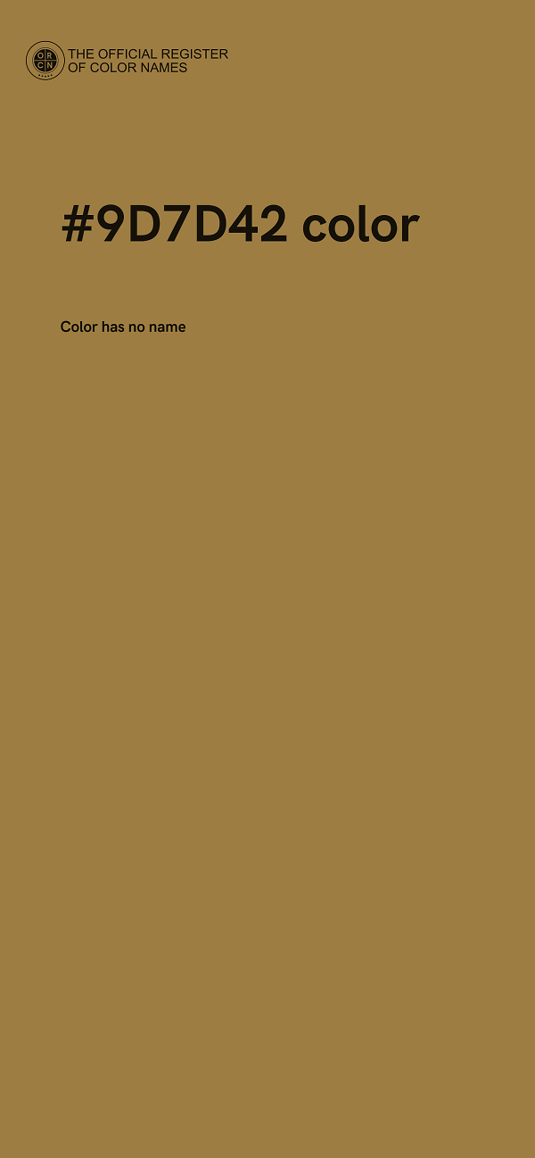 #9D7D42 color image