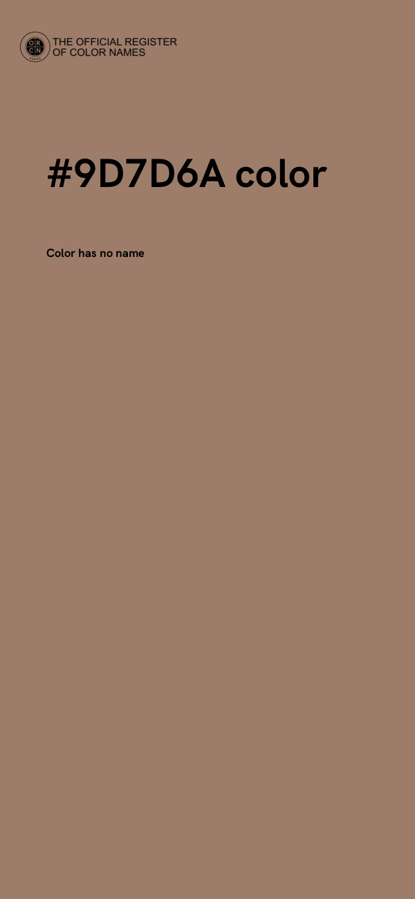 #9D7D6A color image