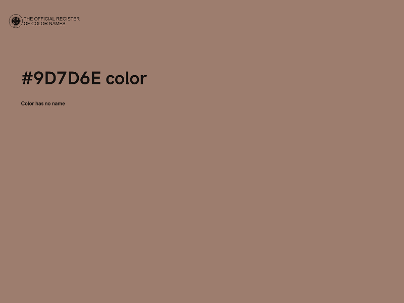 #9D7D6E color image