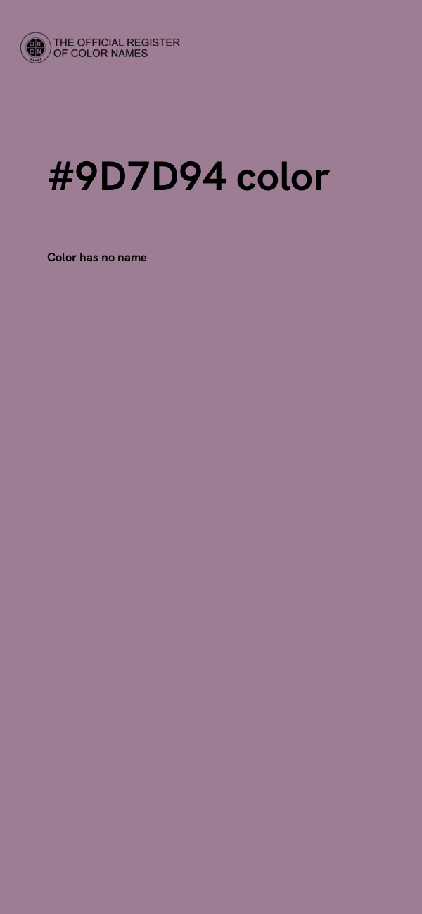 #9D7D94 color image