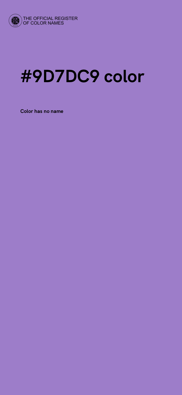 #9D7DC9 color image
