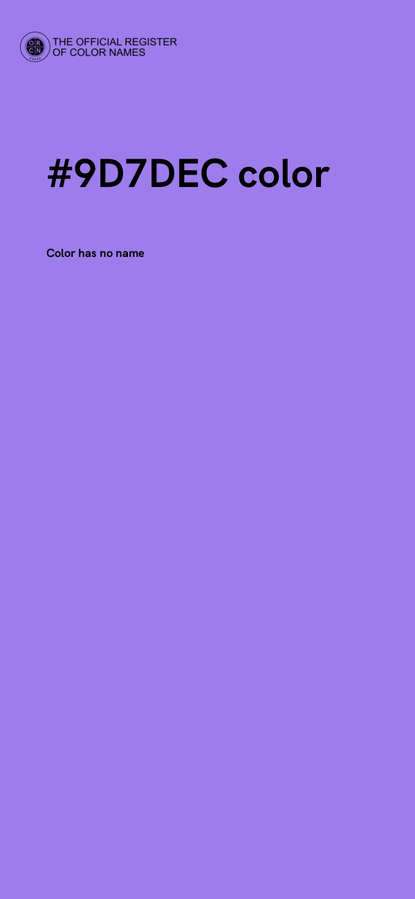 #9D7DEC color image
