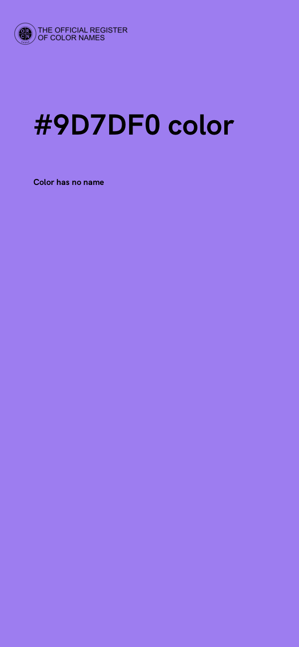 #9D7DF0 color image