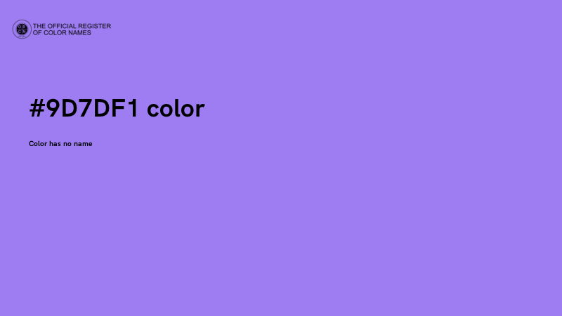 #9D7DF1 color image