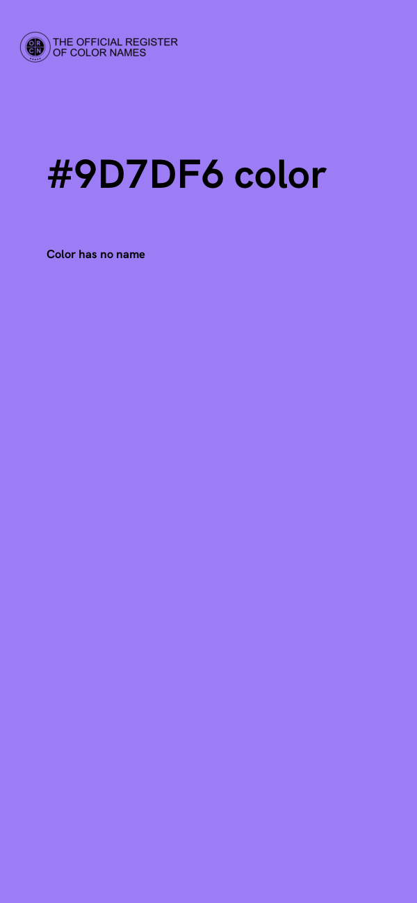 #9D7DF6 color image
