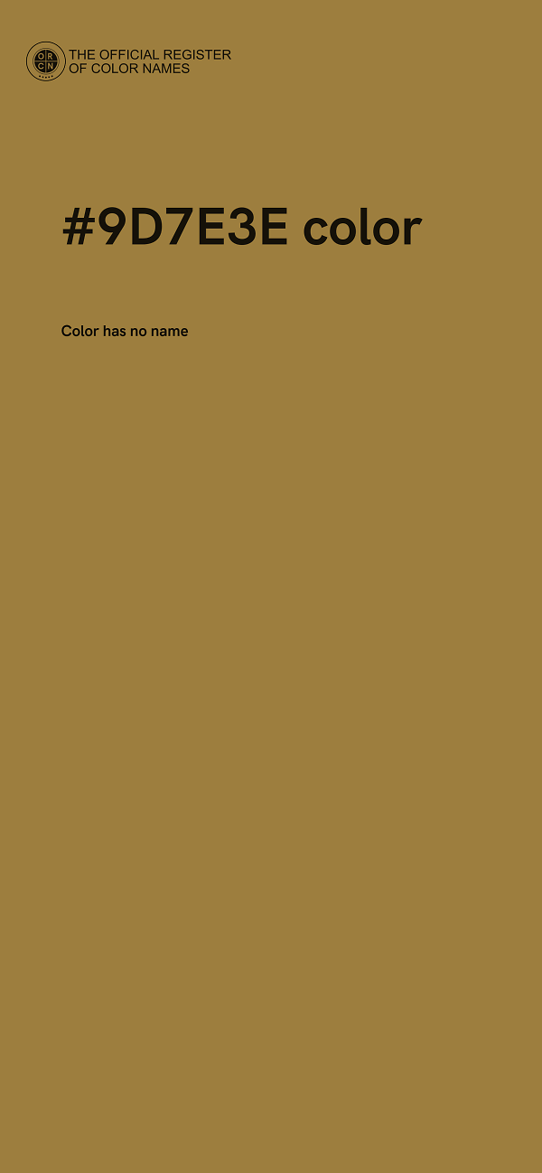 #9D7E3E color image