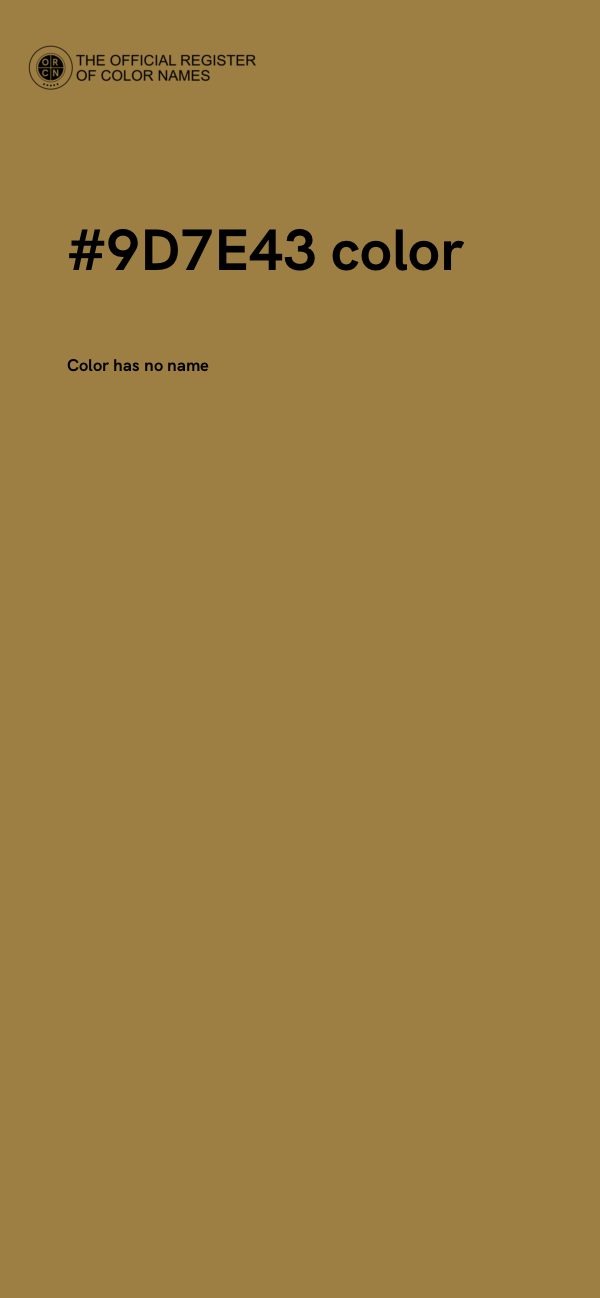 #9D7E43 color image