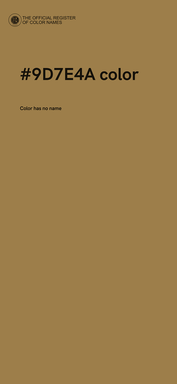 #9D7E4A color image