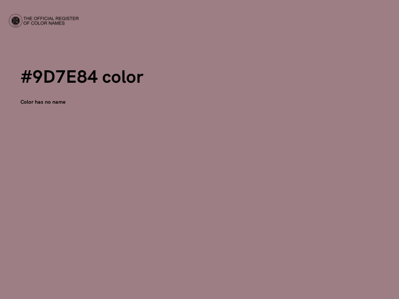 #9D7E84 color image