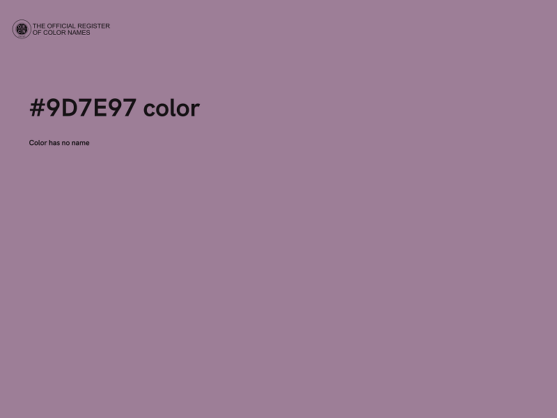 #9D7E97 color image