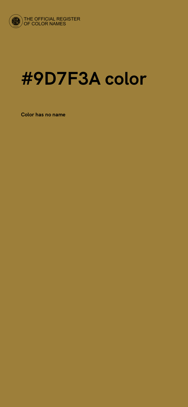 #9D7F3A color image