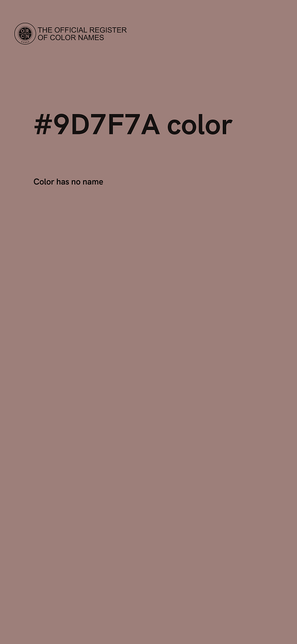 #9D7F7A color image