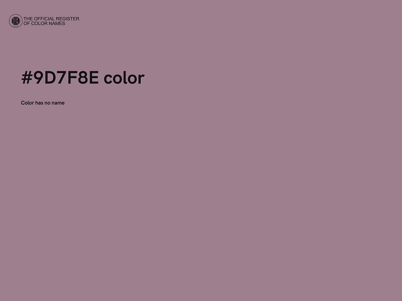 #9D7F8E color image