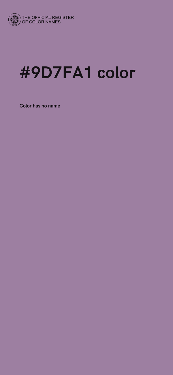 #9D7FA1 color image