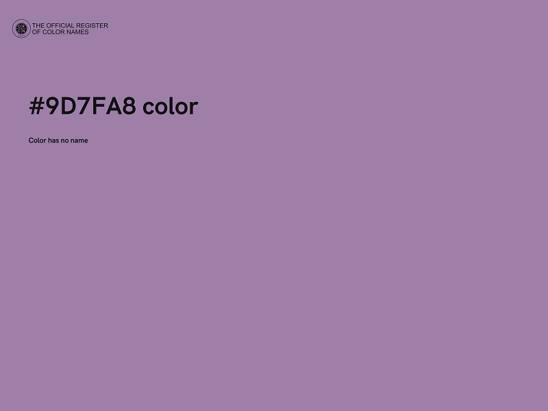 #9D7FA8 color image