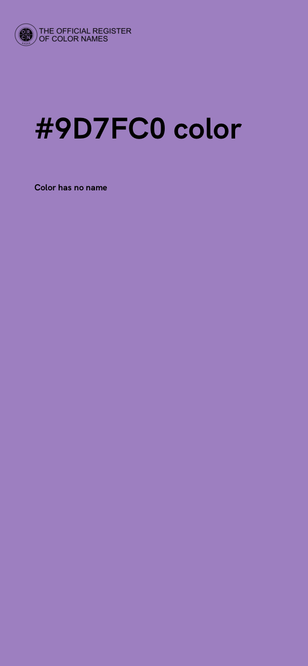 #9D7FC0 color image