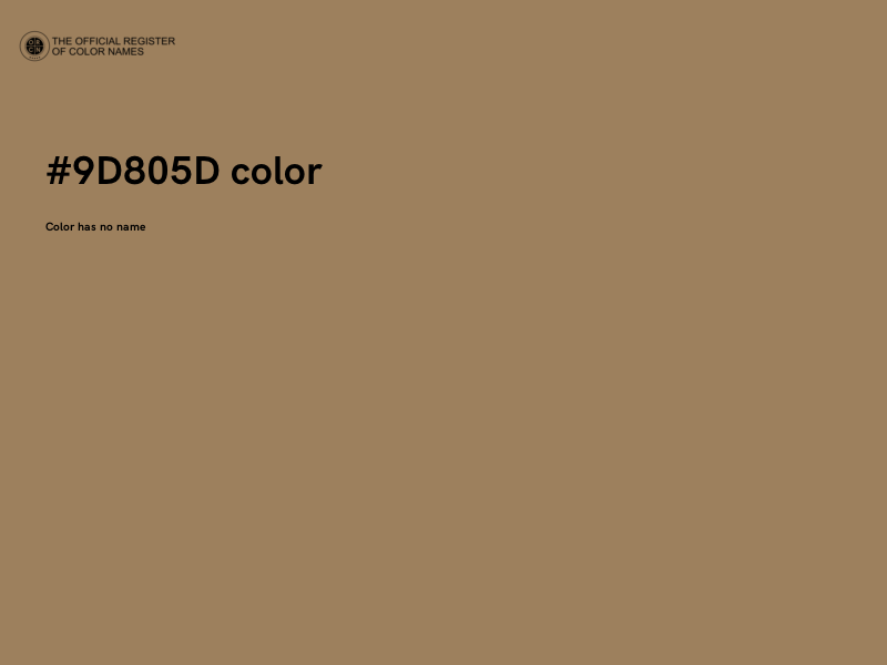 #9D805D color image