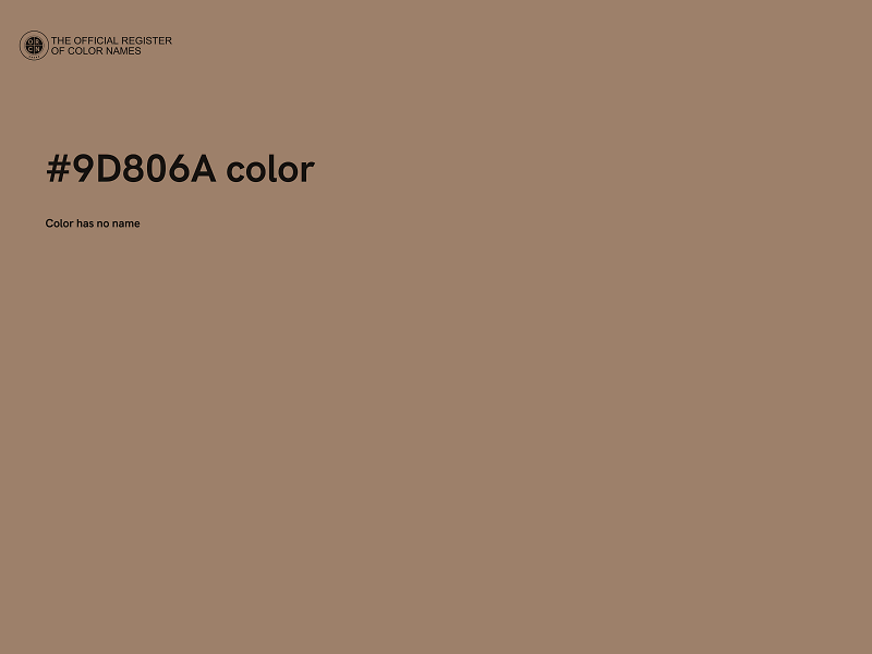 #9D806A color image