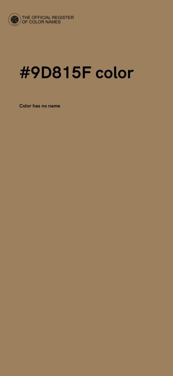 #9D815F color image