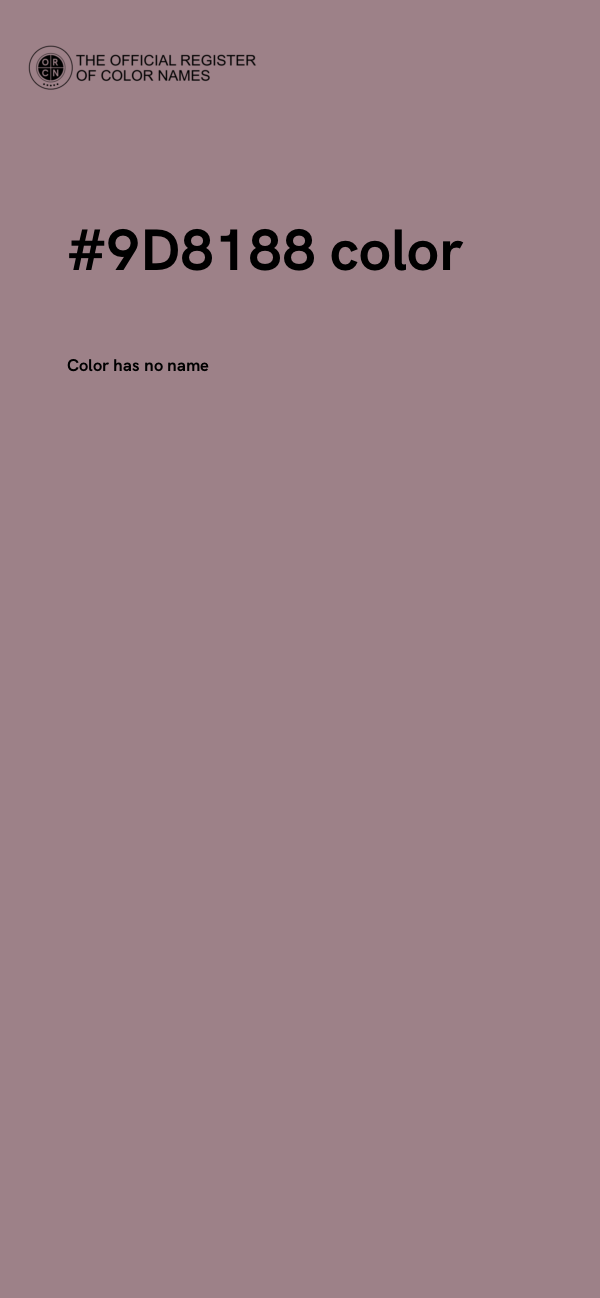 #9D8188 color image