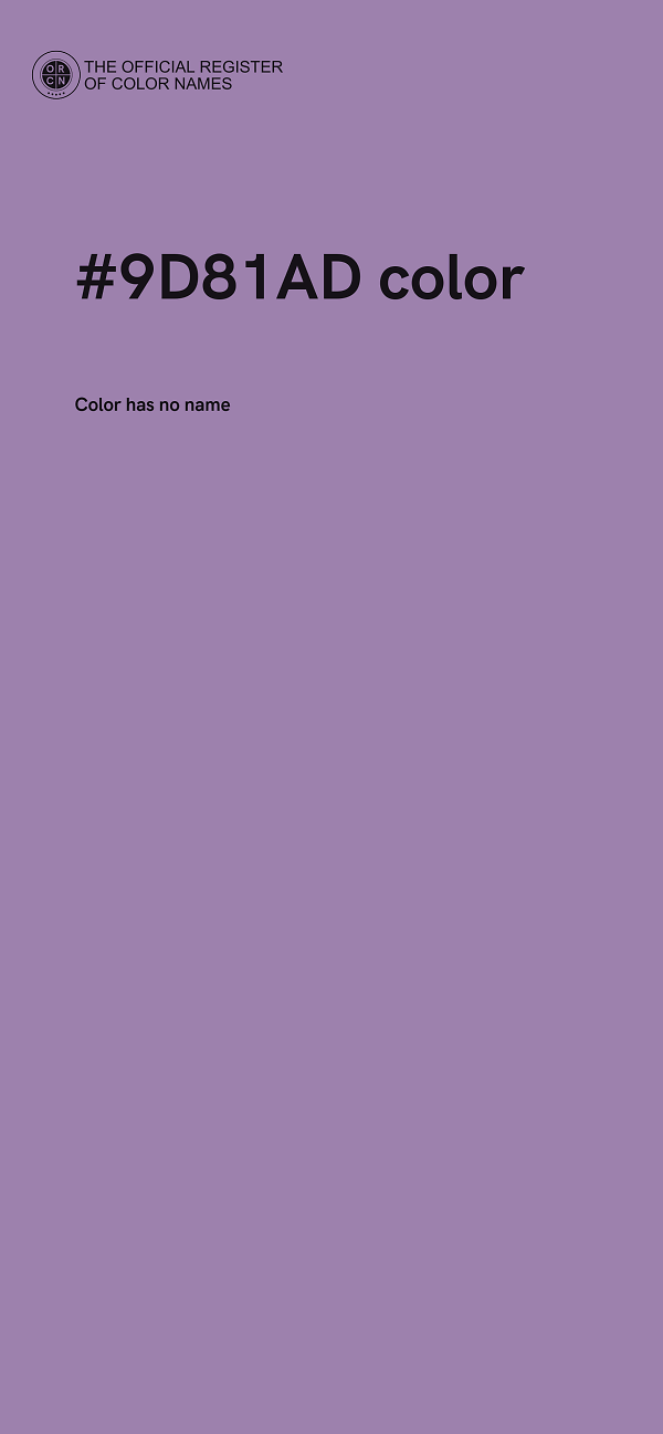 #9D81AD color image