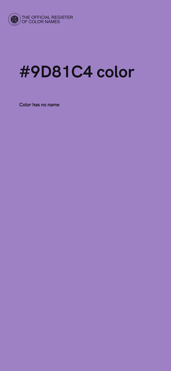 #9D81C4 color image