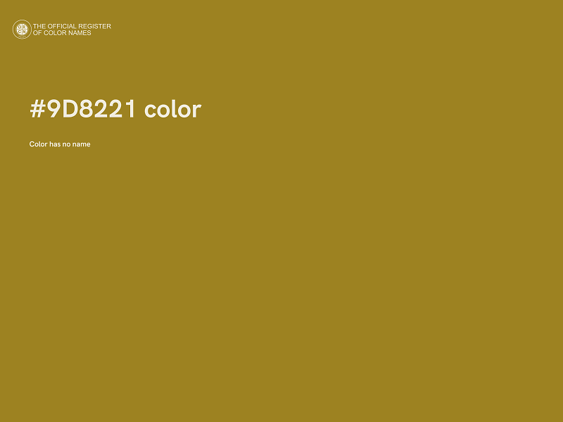 #9D8221 color image