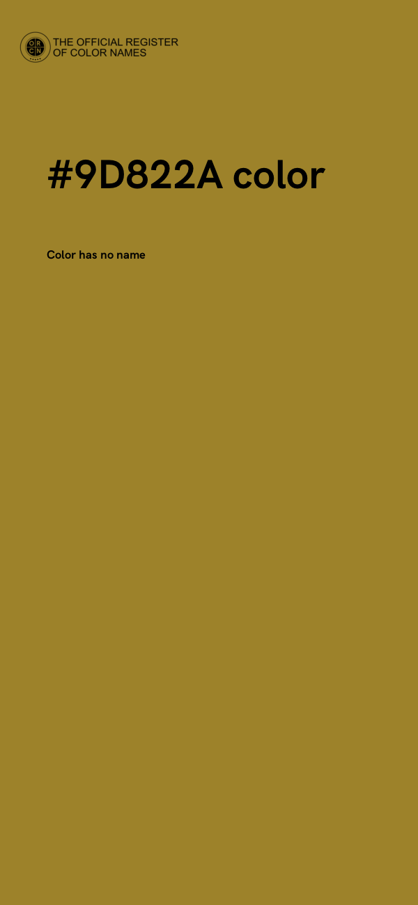 #9D822A color image