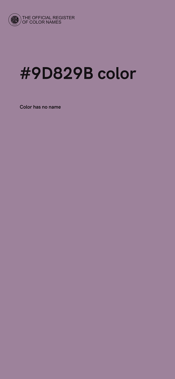 #9D829B color image