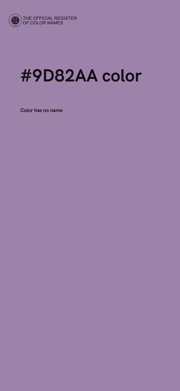#9D82AA color image