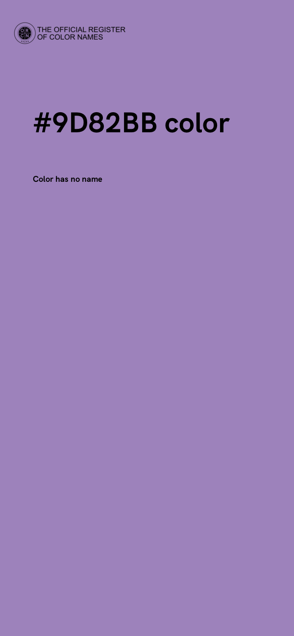 #9D82BB color image