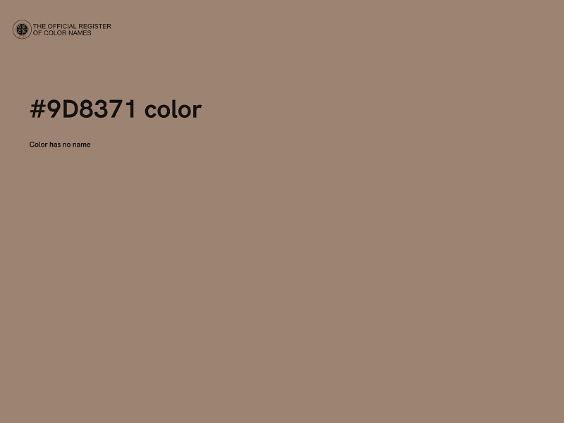 #9D8371 color image