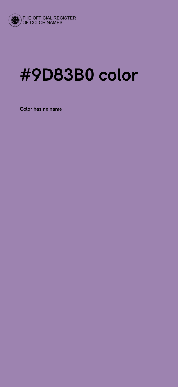 #9D83B0 color image
