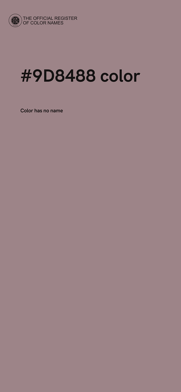 #9D8488 color image