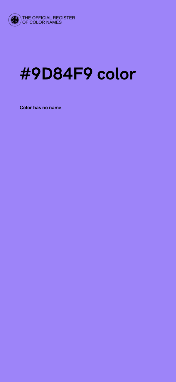#9D84F9 color image