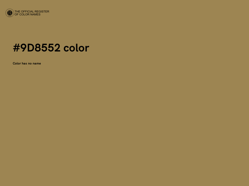 #9D8552 color image