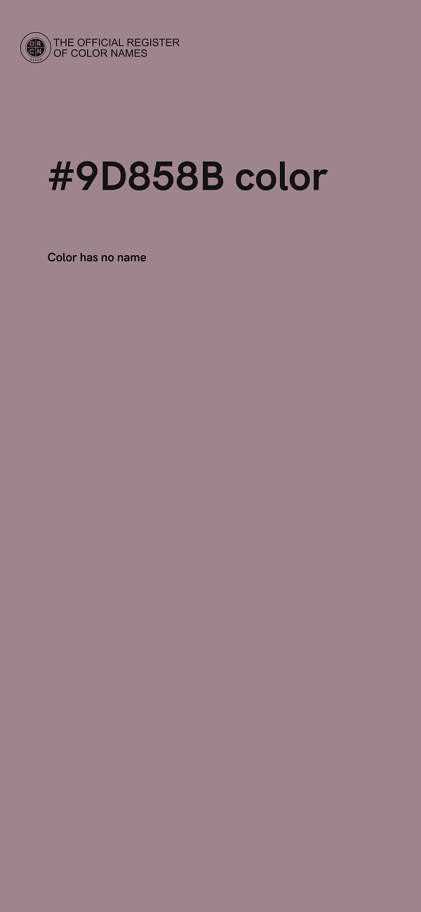 #9D858B color image