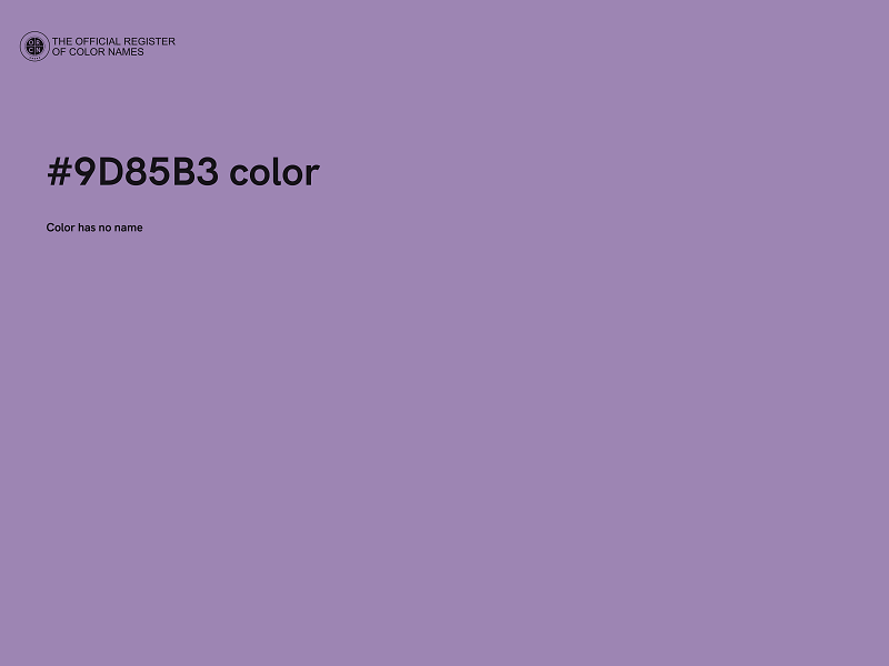 #9D85B3 color image