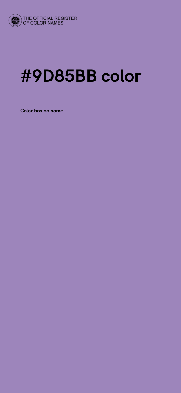 #9D85BB color image
