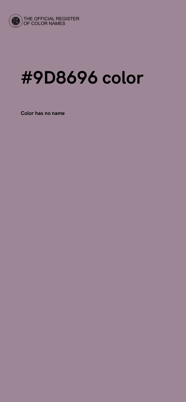 #9D8696 color image