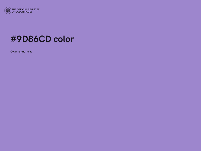 #9D86CD color image