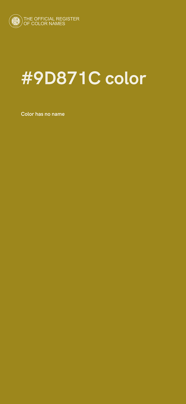 #9D871C color image