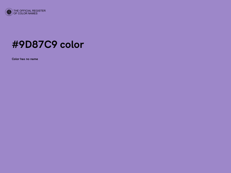 #9D87C9 color image