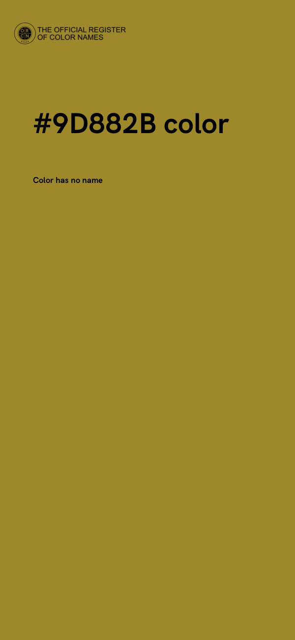 #9D882B color image