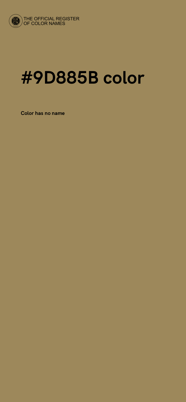 #9D885B color image