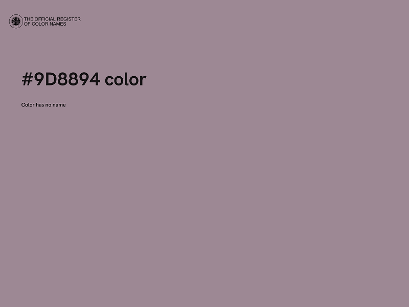 #9D8894 color image