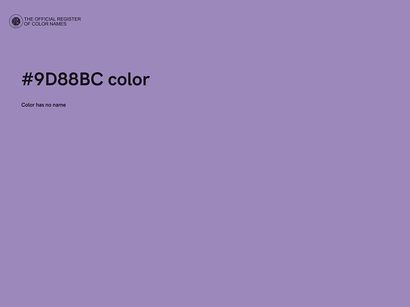 #9D88BC color image