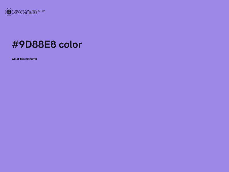 #9D88E8 color image