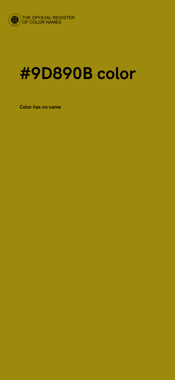 #9D890B color image